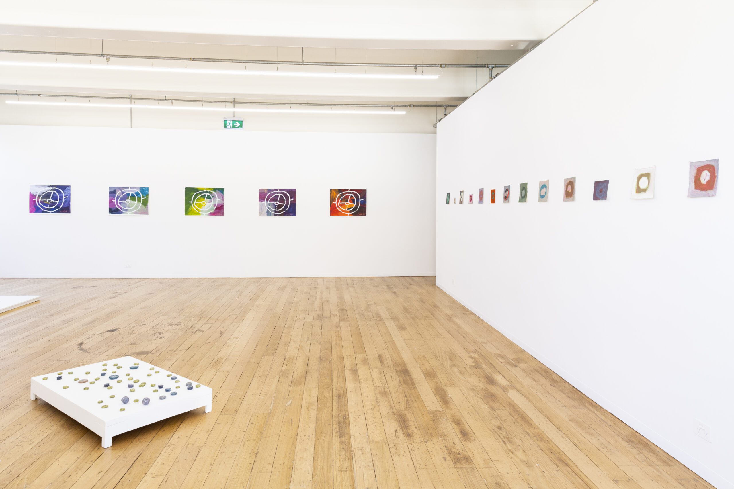 Installation view of Circleworks exhibition