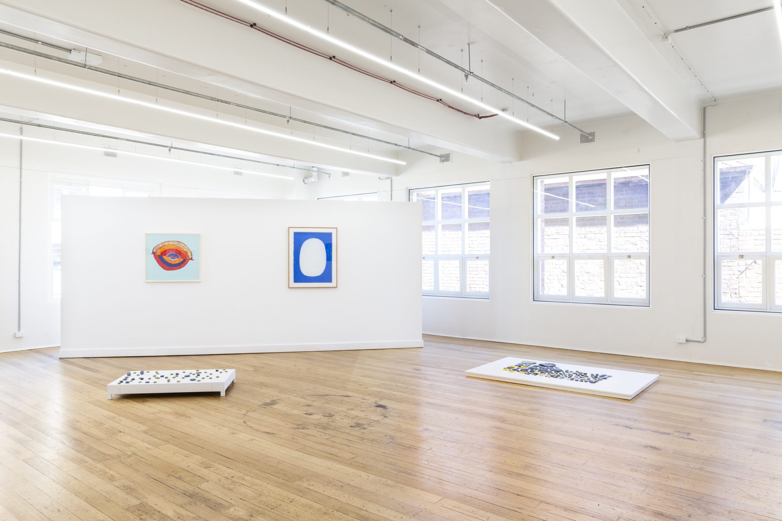 Installation view of Circleworks exhibition
