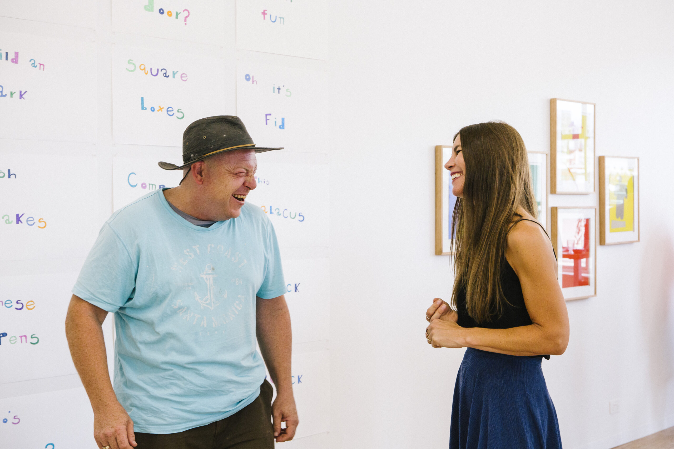 Visitors at the opening of Where The Art Is