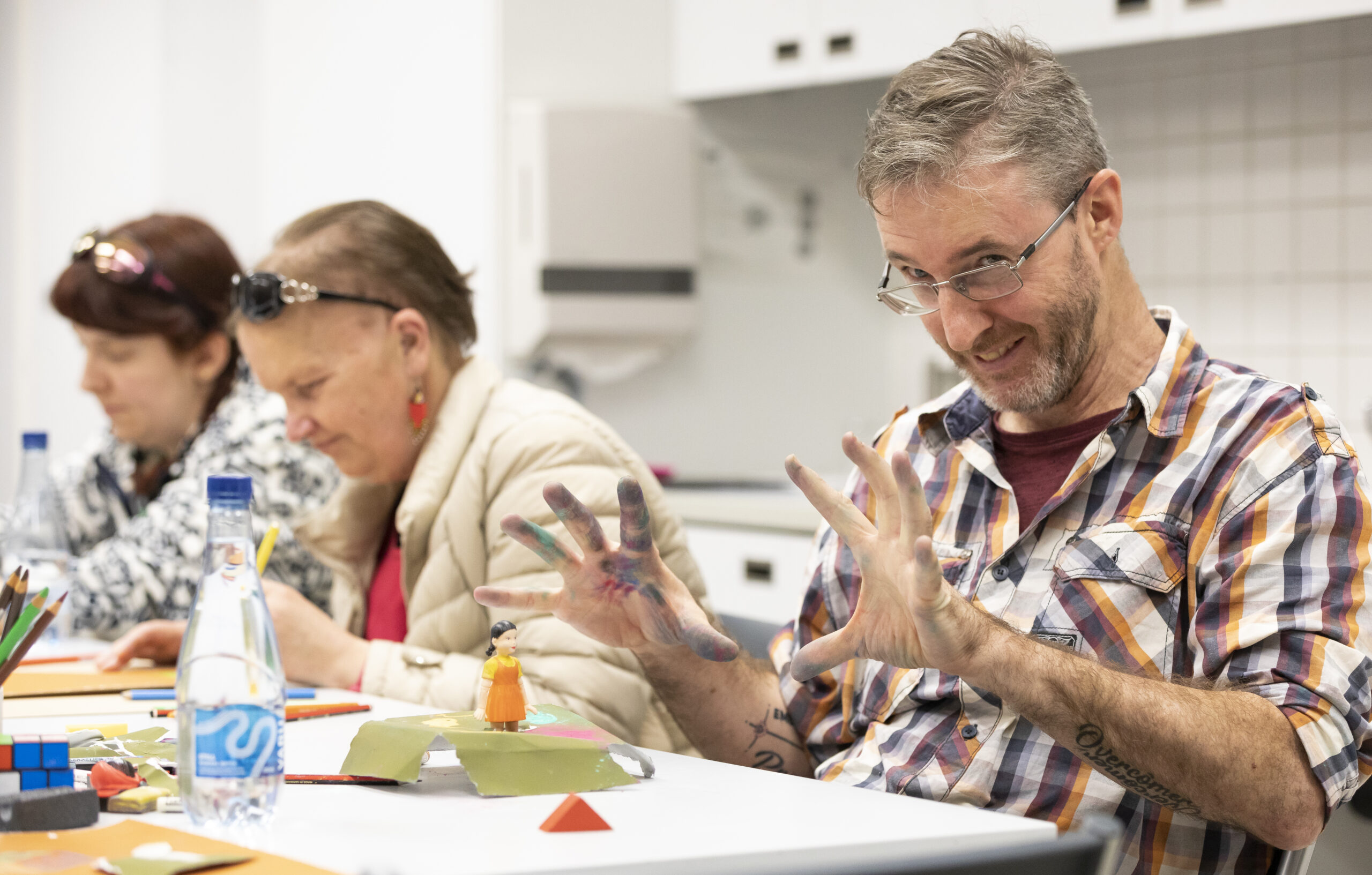 Mark Smith at the workshop at Melbourne Now