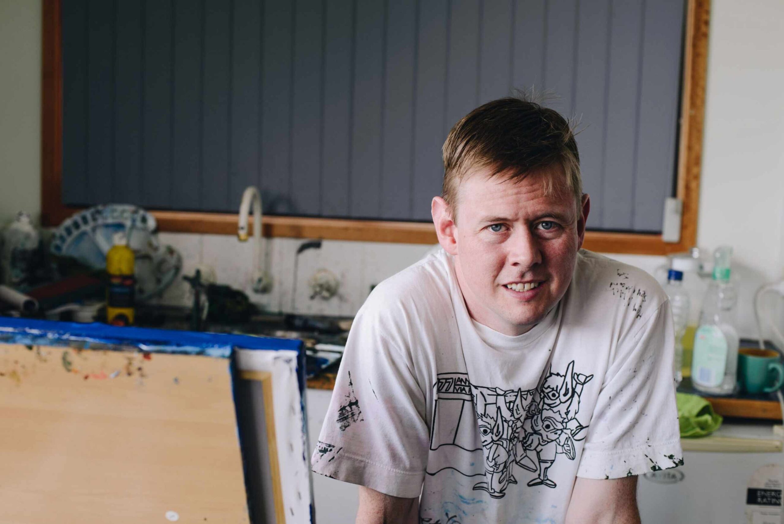 Arts Project Australia online artist Michael McQuillan in Hobart