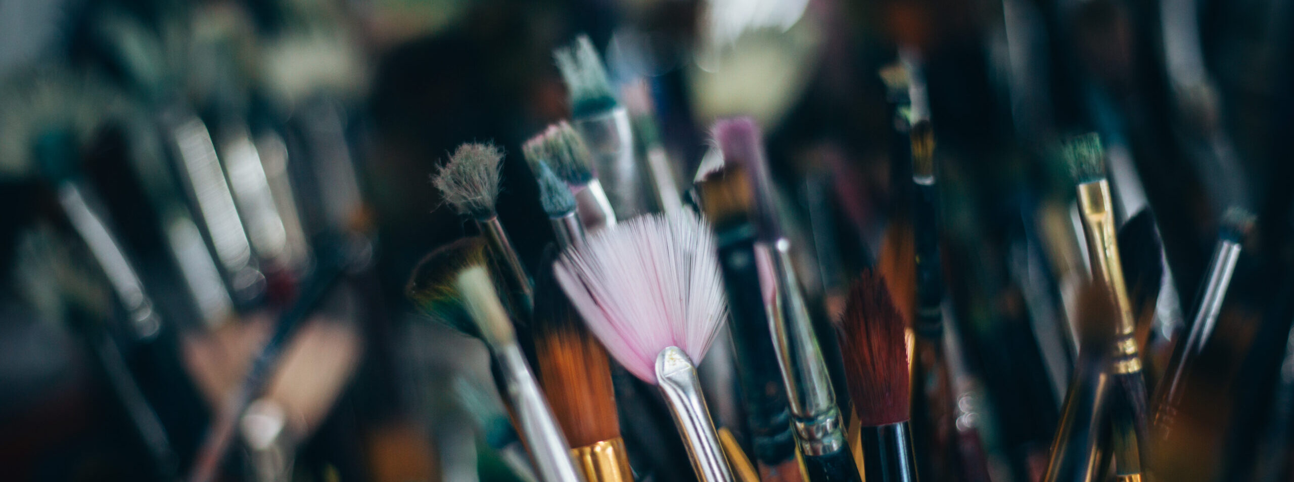 paint brushes in the arts project australia studio