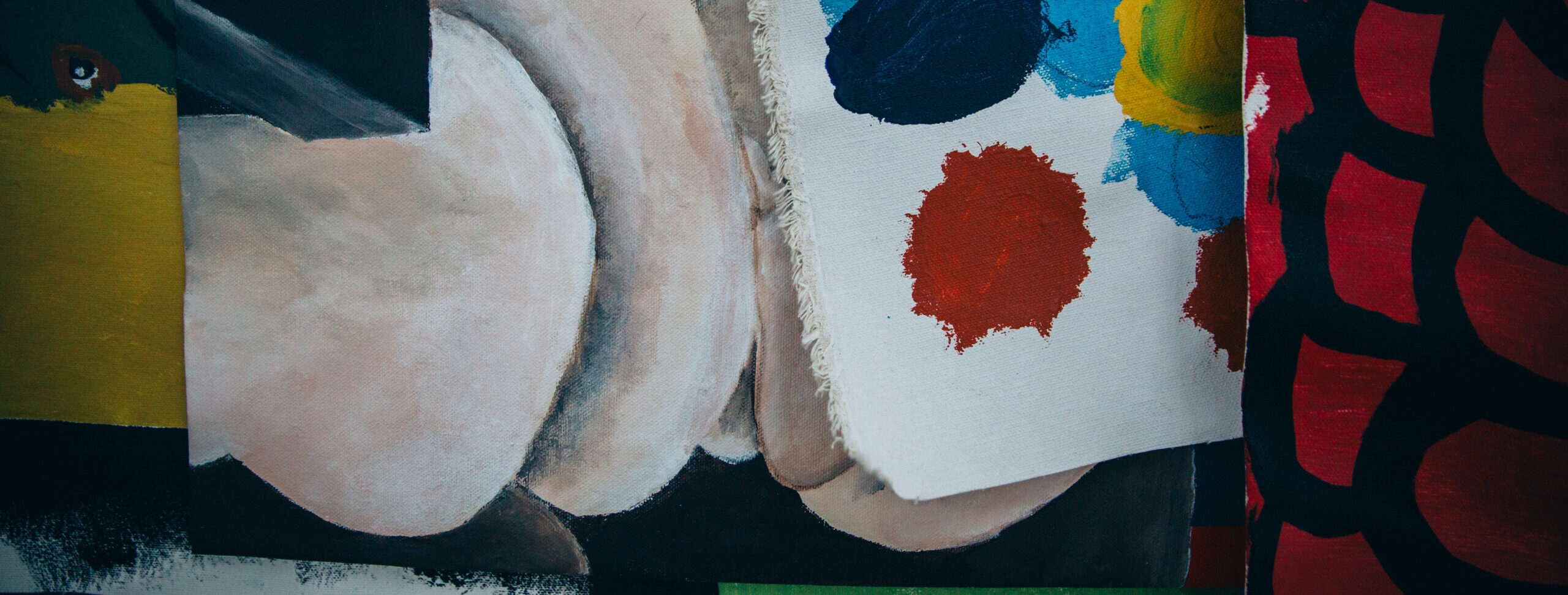 stacks of artworks in the Arts Project Australia studio