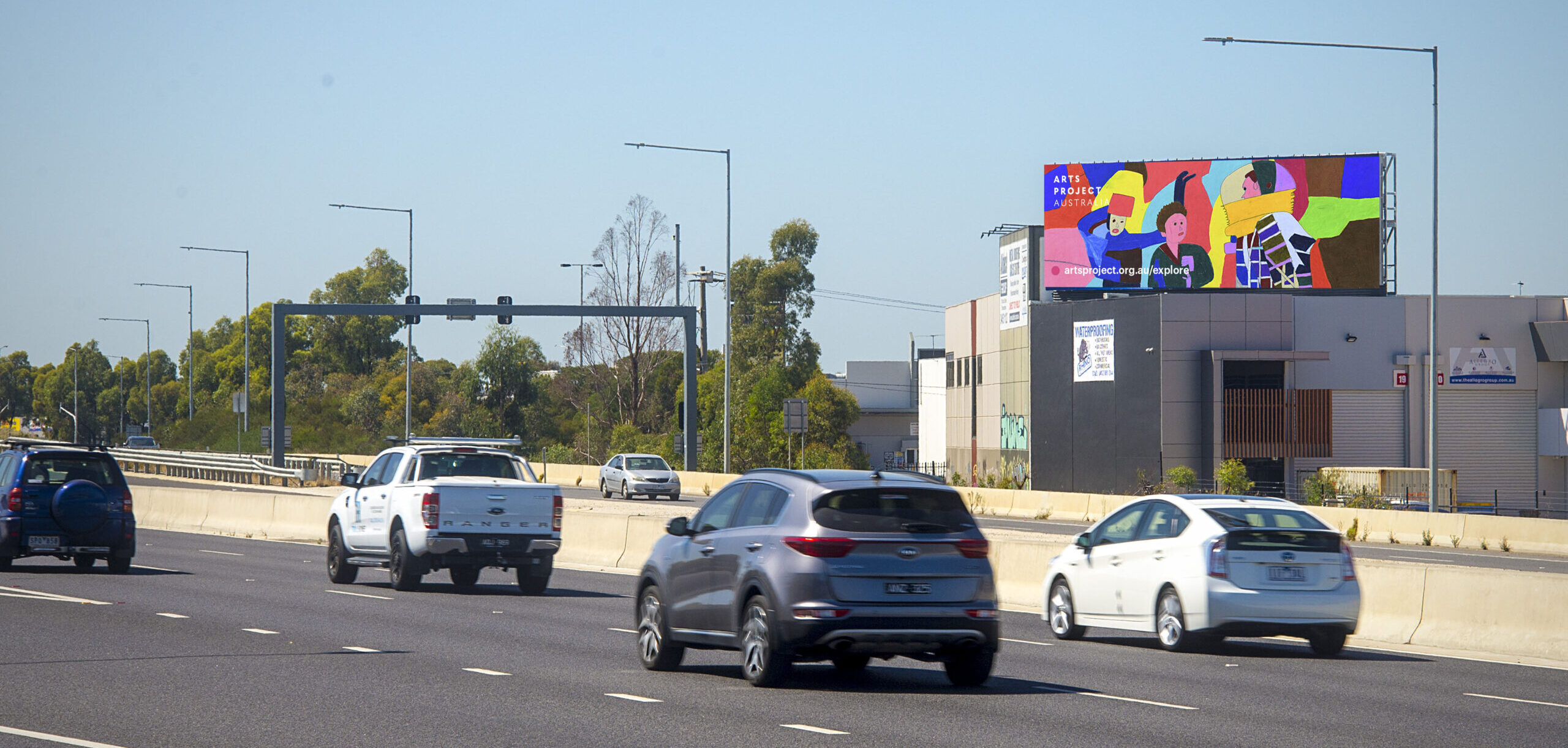 Anthony Romagnano, Grace Jones, 2019, featured on a billboard around Melbourne