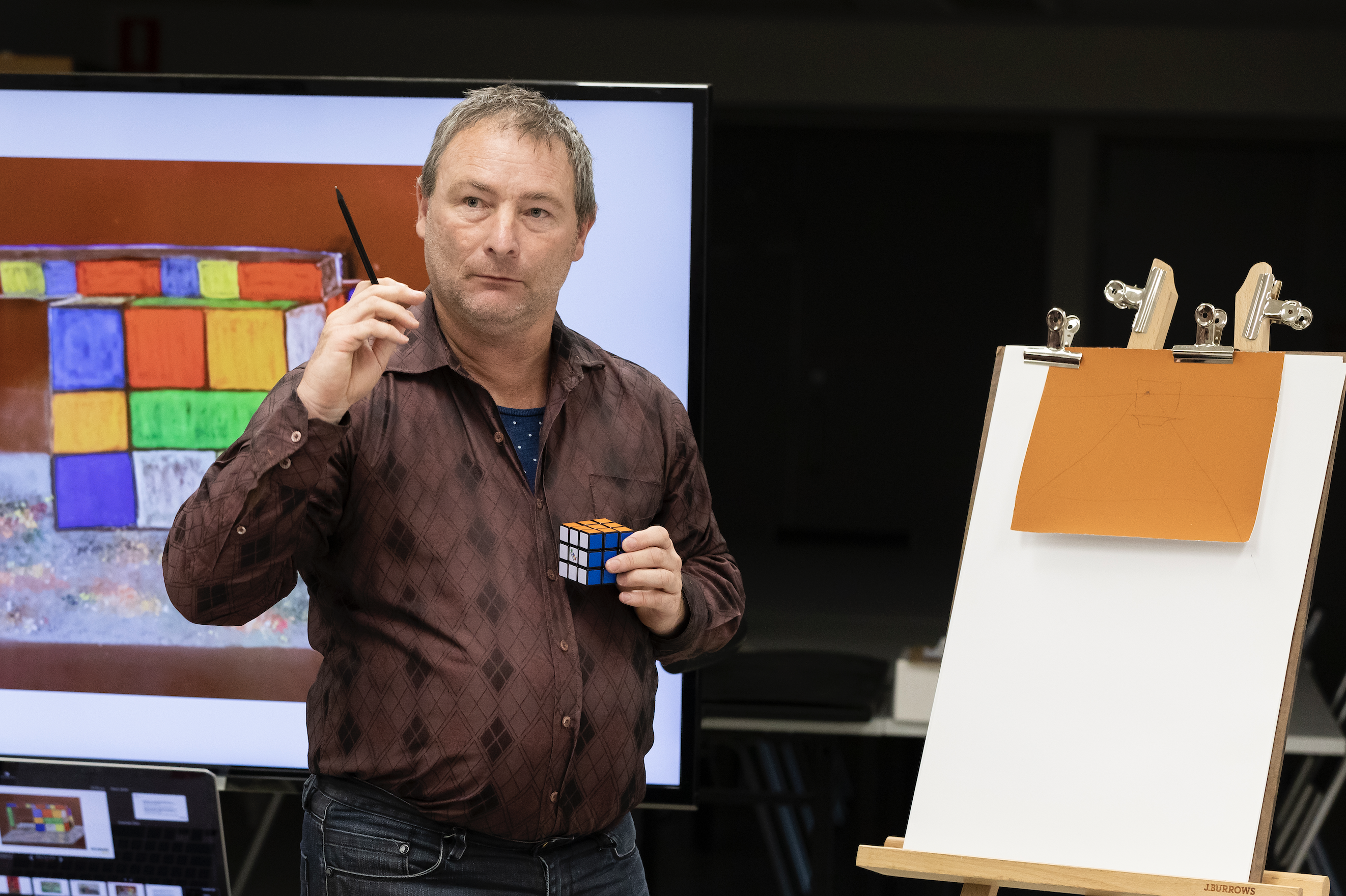 APA x NGV Takeover Day, Christian Hansen drawing workshop, Credit Tobias Titz (2023)