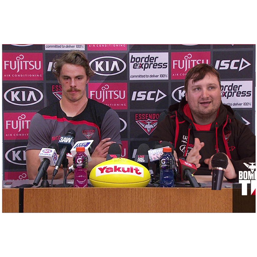 Danny Lyons at the Bombers Press Conference