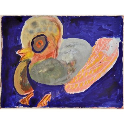 Untitled (bird on purple)