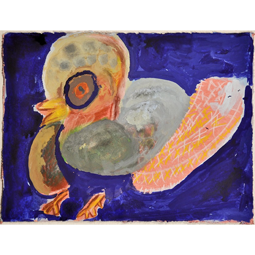Untitled (bird on purple)