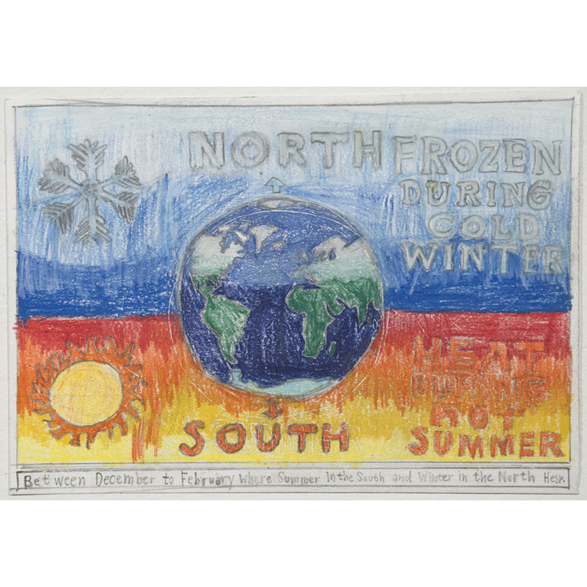 Between December to February where summer in the south and winter in the north Hesp.