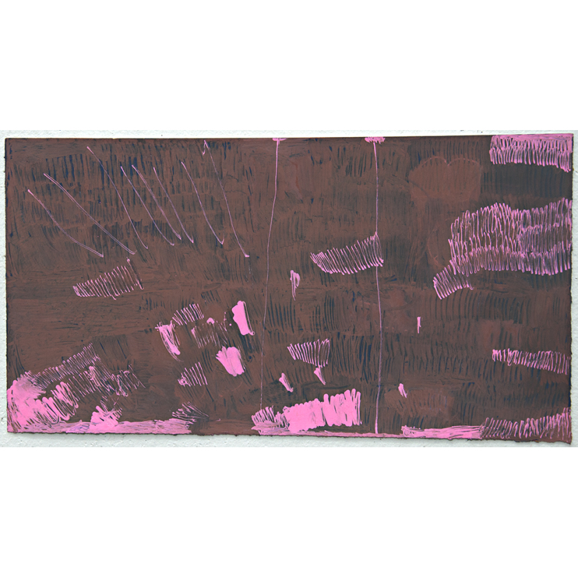 Untitled (brown and pink abstract)
