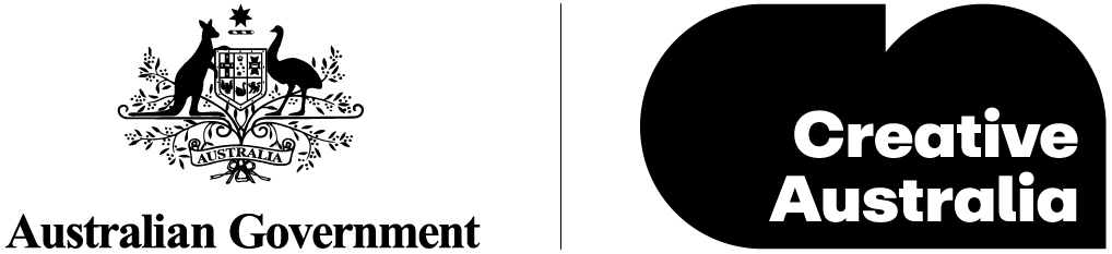 Creative Australia logo in black and white