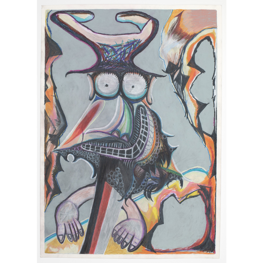 Minotaur Emerging from Cave