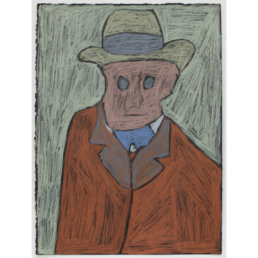 Self Portrait with Grey Felt Hat